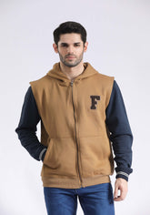 Sleeveless Noaira Text Patch Hoodie